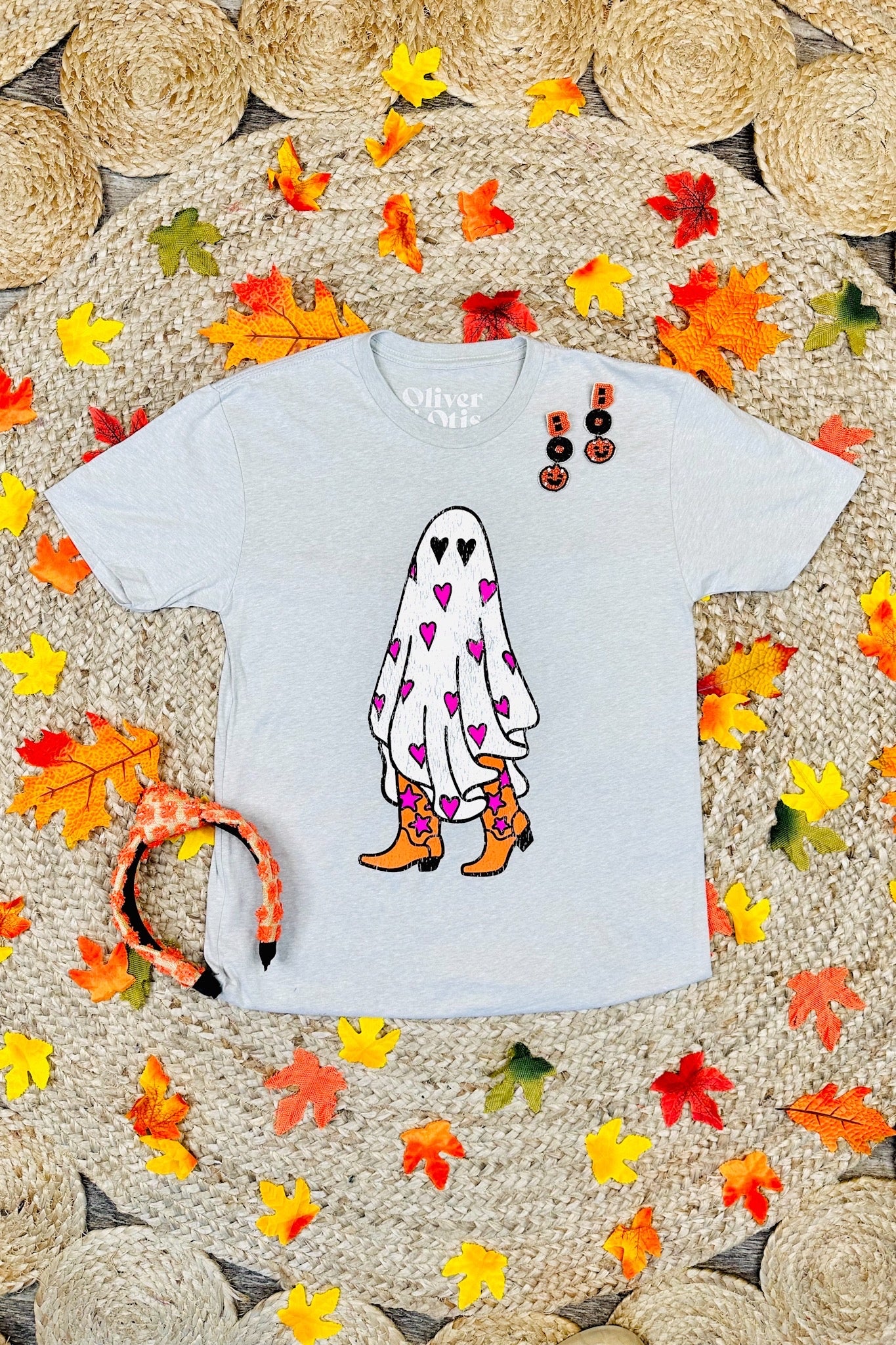 Boo In Boots Ghost Hearts Tee