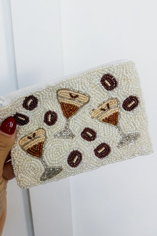 Espresso Yourself Beaded Coin Purse