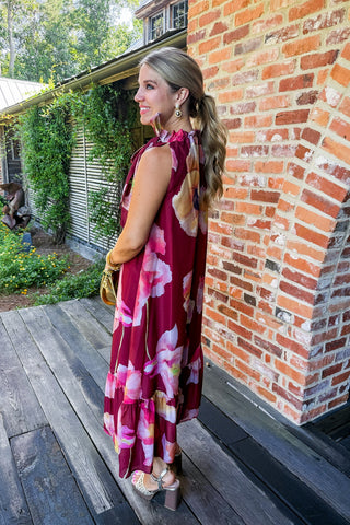 Rustic Romance Floral Dress