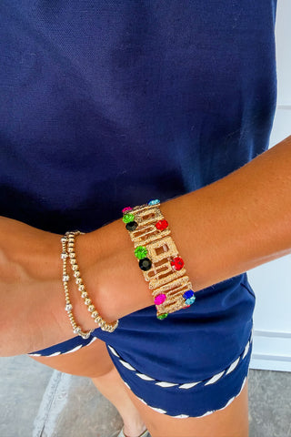 Color Story Gemstone Stretch Bracelet