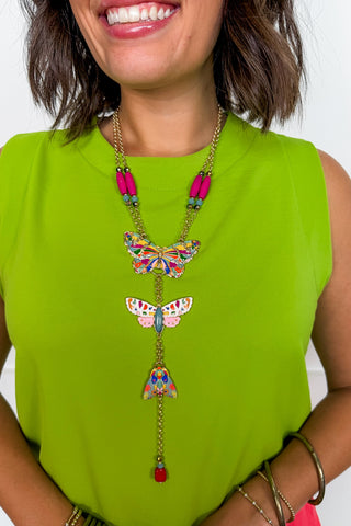 The Butterfly Garden Necklace in Multi