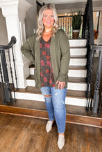 Load image into Gallery viewer, New &amp; Improved Teacher Cardigan in Olive
