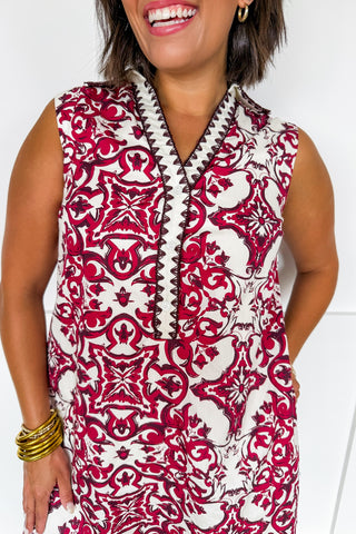 Crimson Charm Dress
