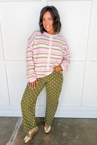 Pinky Promise Stripe Cardigan