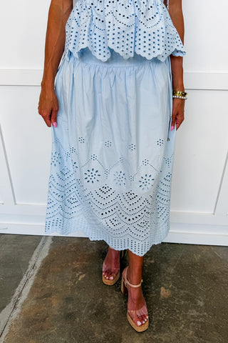 The KB Eyelet Skirt Set