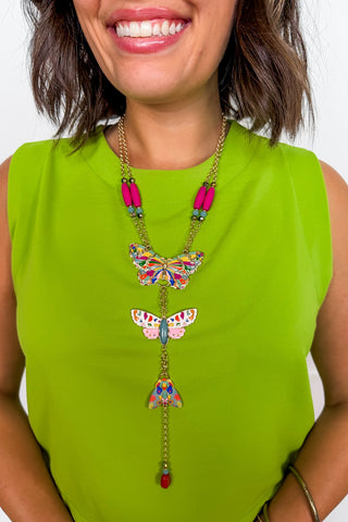 The Butterfly Garden Necklace in Multi