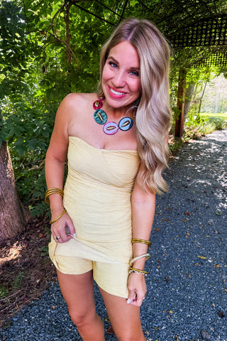 Bodycon Butter Cream Romper