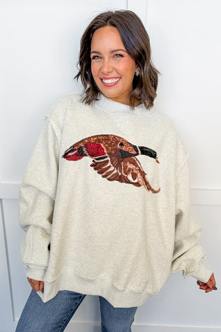 Mallard Moment Mock Neck Sweatshirt