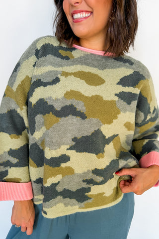 The Callie Camo Sweater