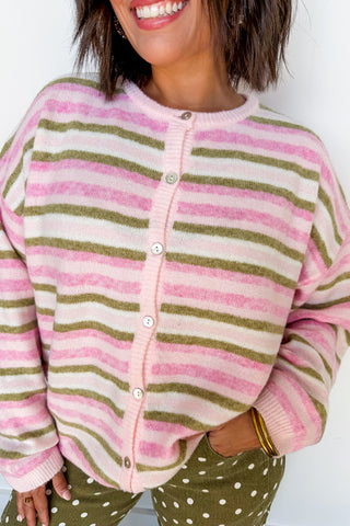 Pinky Promise Stripe Cardigan