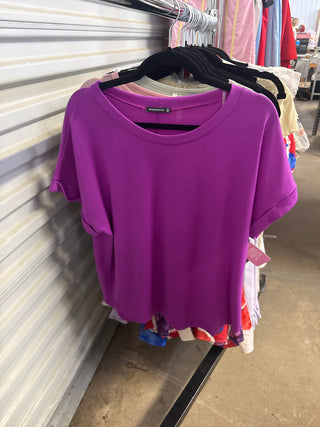 Magenta Basic Top