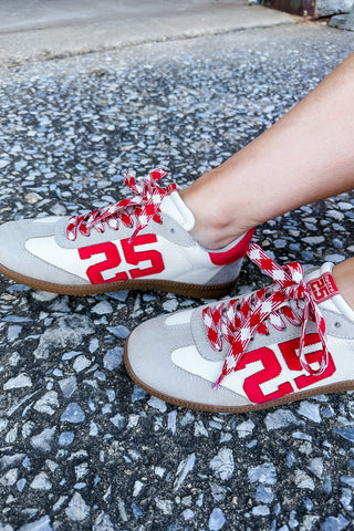 Red Game Retro Sneakers by Shushop