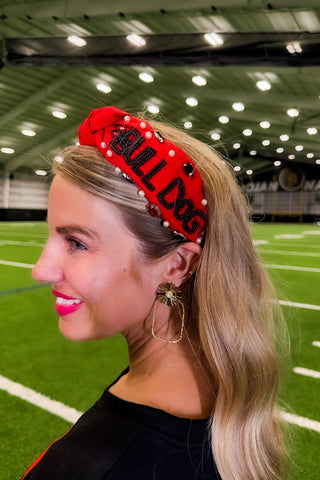 Saturday in Athens Headband in Red