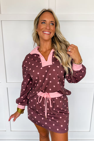 Dot Travel Set in Mocha Mousse
