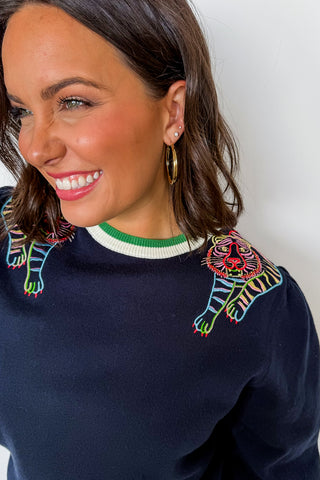Tiger Trail Embroidered Sweater
