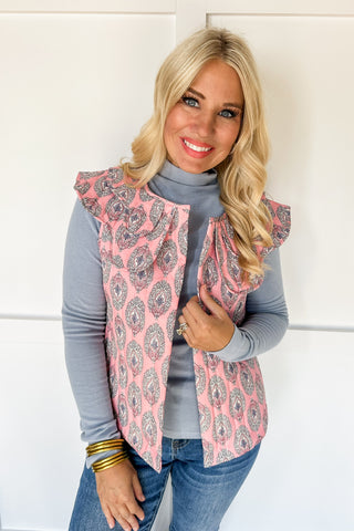 Hot Pink Deal Basic Fitted Turtle Neck In Soft Blue