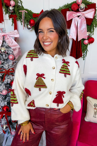 All Spruced Up Holiday Cardigan