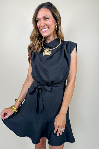 Little Black Ruffle Dress