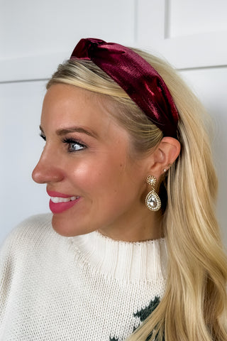 Hot Pink Deal - The Kiera Velvet Wine Headband
