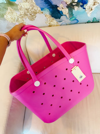 Everyday Carryall Large Tote In Fuchsia