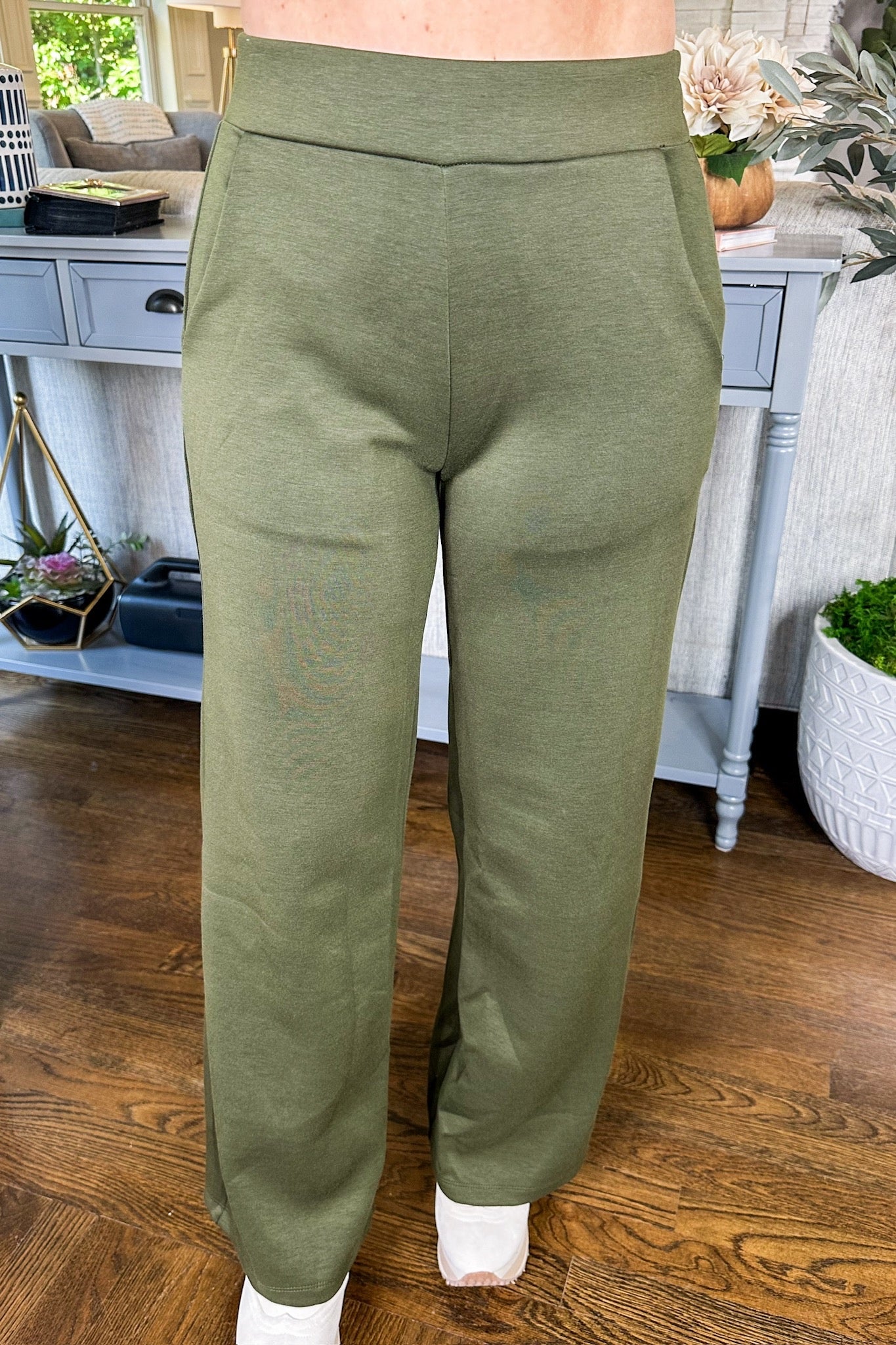 The Malibu Buttery Soft Pants in Olive