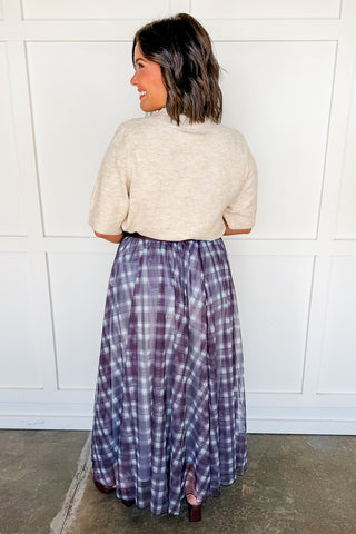 The Everyday Short Sleeve Knit Top in Oatmeal
