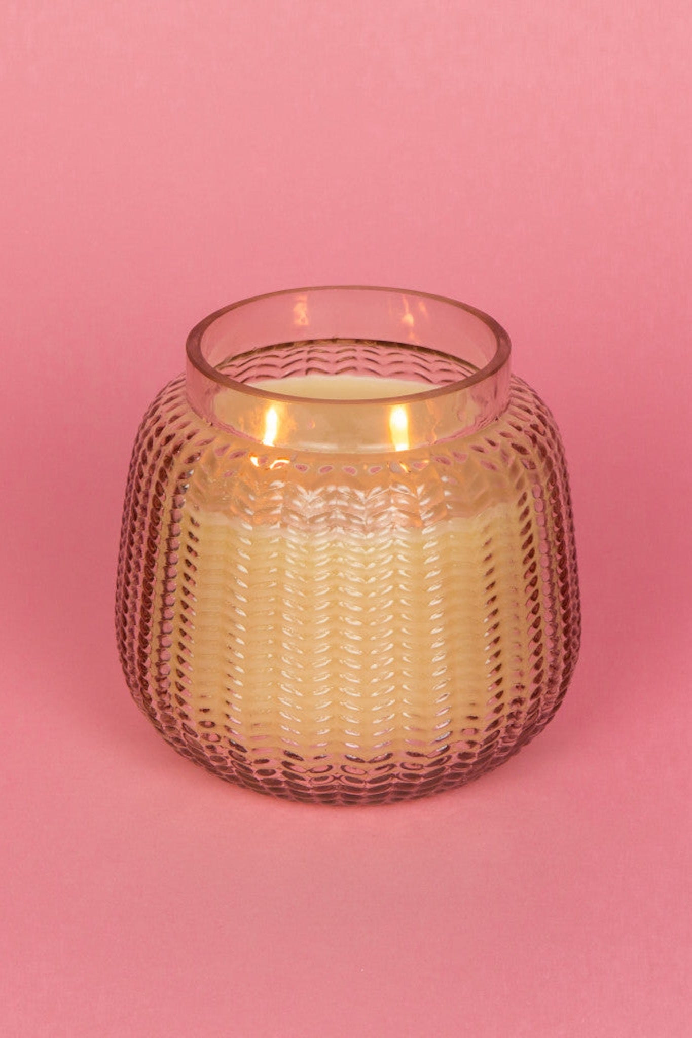 Sweet Grace Pink Textured 24oz Collection Candle