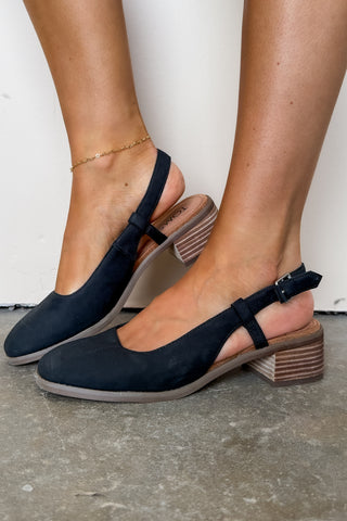 TOMS Jaclyn Slingback Black Shoe