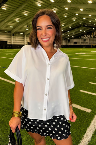 Perfect Work Basic Top in White