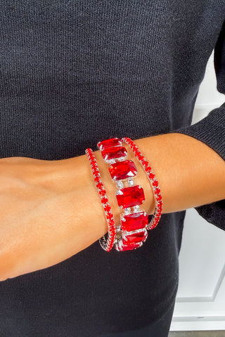 The Scarlet Shine Bracelet Set