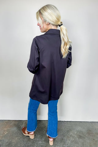 Dear Scarlett Chocolate Blazer