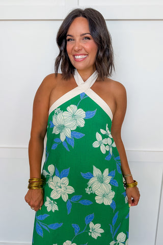 The Kara Beth Dress in Tropical Print