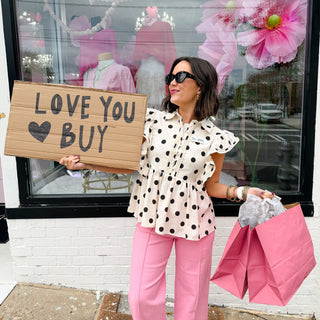 Effortless Chic Dot Top