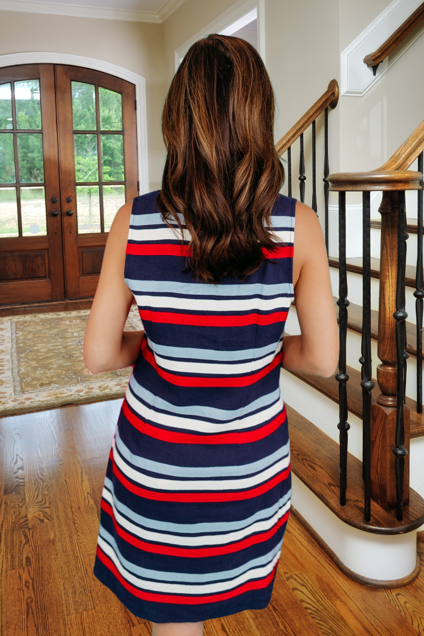 The Daphne Nautical Stripe Dress by Sail to Sable