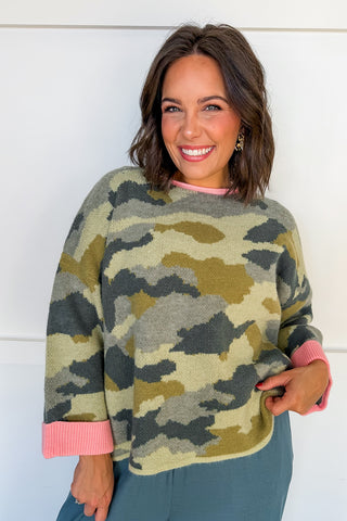 The Callie Camo Sweater