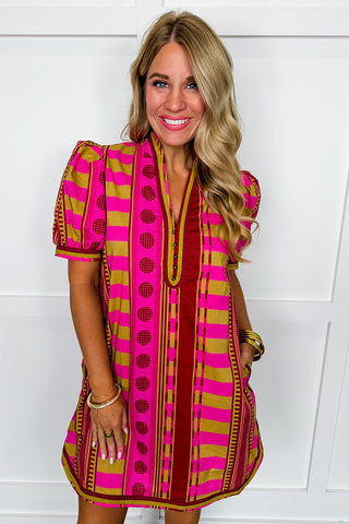 Bold Intentions Printed Dress
