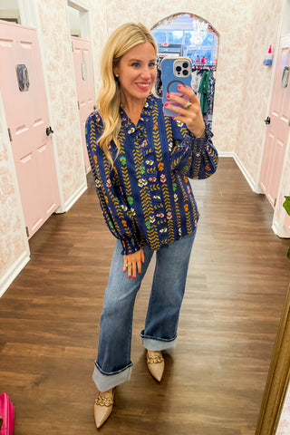 The Juliette Top in Midnight