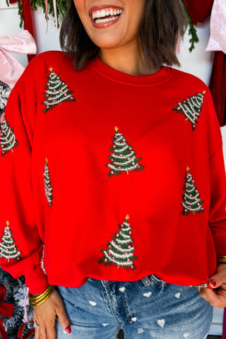 The Sarah Christmas Tree Sweatshirt by Mary Square