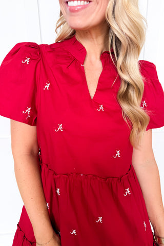 The Ivy Mini  Dress in Alabama Small Logos by Mary Square