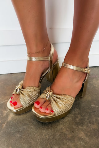 Girls Night Out Gold Heel