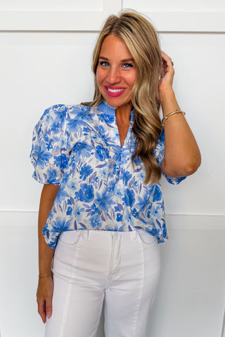 Blue Skies Bloom Top