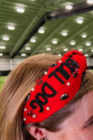 Saturday in Athens Headband in Red