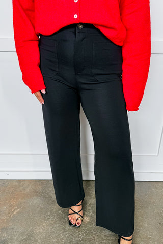 The Elevated Pocket Pants in Black