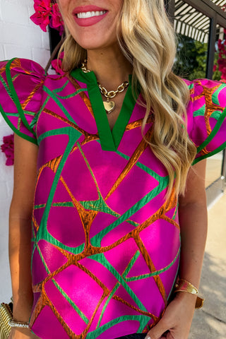 Girls Night Out Magenta Top