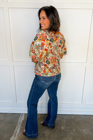 Painted Harvest Floral Top