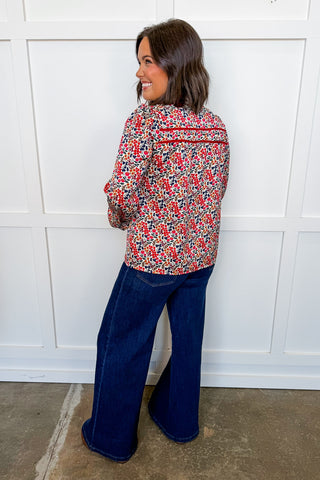 The Gianna Top in Orchard Path Sand by Mary Square