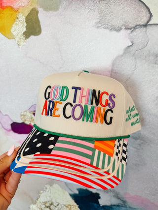 Poppy & Pine Good Things Are Coming Trucker Hat