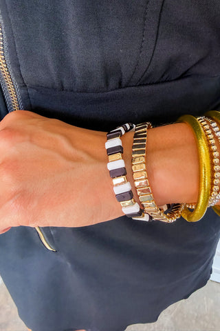 Monochrome Muse Bracelet Stack