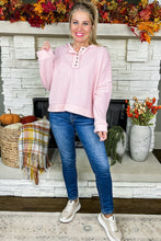 Load image into Gallery viewer, On Cloud Nine Cropped Hoodie in Light Pink