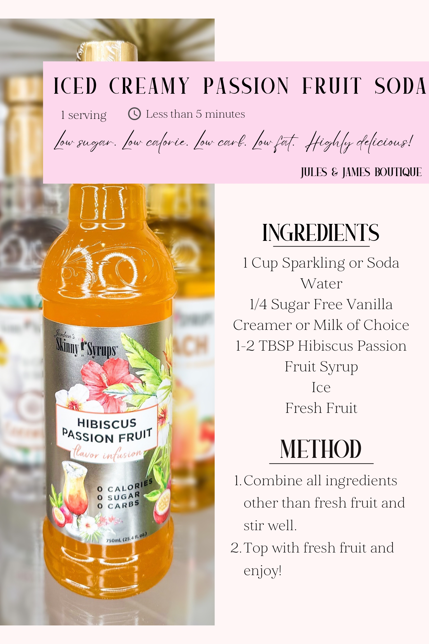 *PRE-ORDER* Sugar Free Skinny Syrup